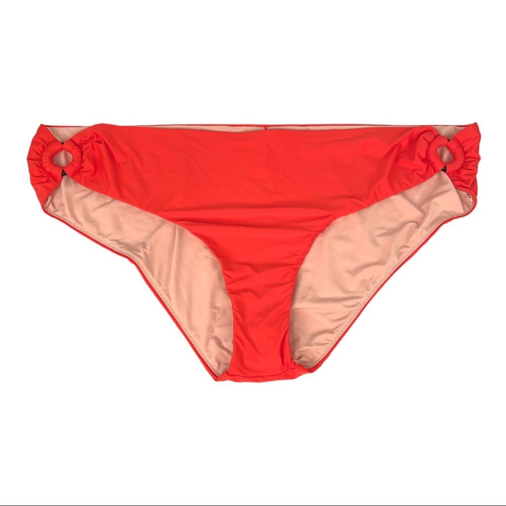 J. Crew Side Ring Bikini Bottoms Pumpkin Orange Size 3X - Picture 9 of 9